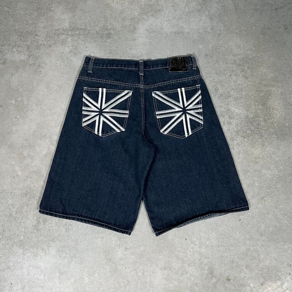 Vintage Chams Baggy Shorts Tagged 36 (34) Men's Blue Denim Jorts